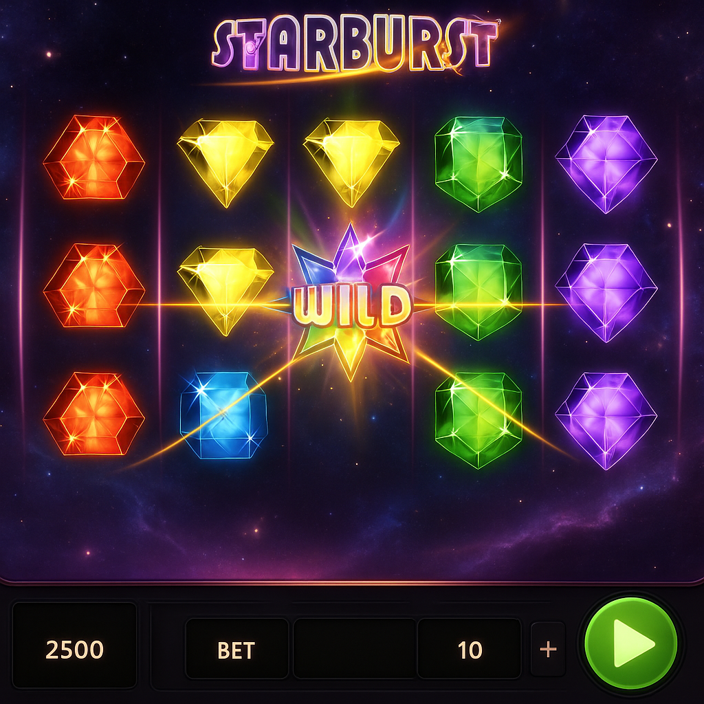 Gambiva - Starburst Slot Game - NetEnt